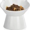 Voerbak Voor Katten, Kattenbak Verhoogd Met 15 Graden Kantelend Design, Kattenbak Voor Katten, Honden, Puppyvoer En Water, Eetbak Voor Katten Zijn Gemakkelijk Te Reinigen, Beschermt De Nek, Wit -Huisdierbenodigdheden Winkel 1059x1200