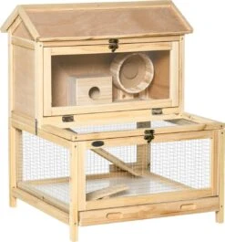 PawHut Kooi Voor Kleine Dieren Met De Rol D51-297