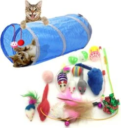 Kitty Kattenspeelgoed, Set Met 15 Diverse Speeltjes Voor Katten