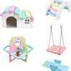 Hamster Huisje / 5- Delig / Glijbaan / Klimtoestel 2x / Schommel / Wipwap / Muis / Chinchilla / Cavia 2 Hamster Huisje / 5- Delig / Glijbaan / Klimtoestel 2x / Schommel / Wipwap / Muis / Chinchilla / Cavia -Huisdierbenodigdheden Winkel 1141x1200