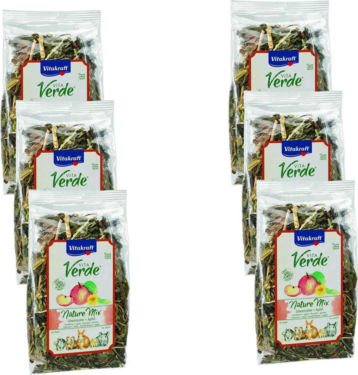 Vitakraft Vita-Verde Paardenbloem/Appel – Knaagdiersnack – 6 X 80 G 3 Vitakraft Vita-Verde Paardenbloem/Appel – Knaagdiersnack – 6 X 80 G