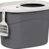 Iris Ohyama Top Entry Kattenbak TECL-20 – Kunststof – Grijs/Wit – Met Schepje 1 Iris Ohyama Top Entry Kattenbak TECL-20 – Kunststof – Grijs/Wit – Met Schepje -Huisdierbenodigdheden Winkel 1200x1052