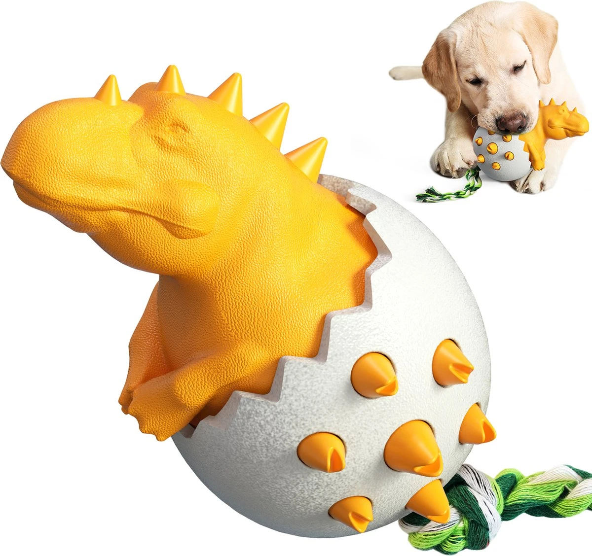 TocaDino-Kauwspeelgoed-Honden-Speelgoed Voor Honden- Reiniging-Denta-Dental-Oranje 3 TocaDino-Kauwspeelgoed-Honden-Speelgoed Voor Honden- Reiniging-Denta-Dental-Oranje