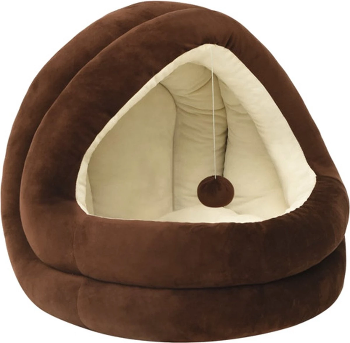 VidaXL Kattenmand 40x40x35 Cm Bruin En Crèmekleurig 3 VidaXL Kattenmand 40x40x35 Cm Bruin En Crèmekleurig