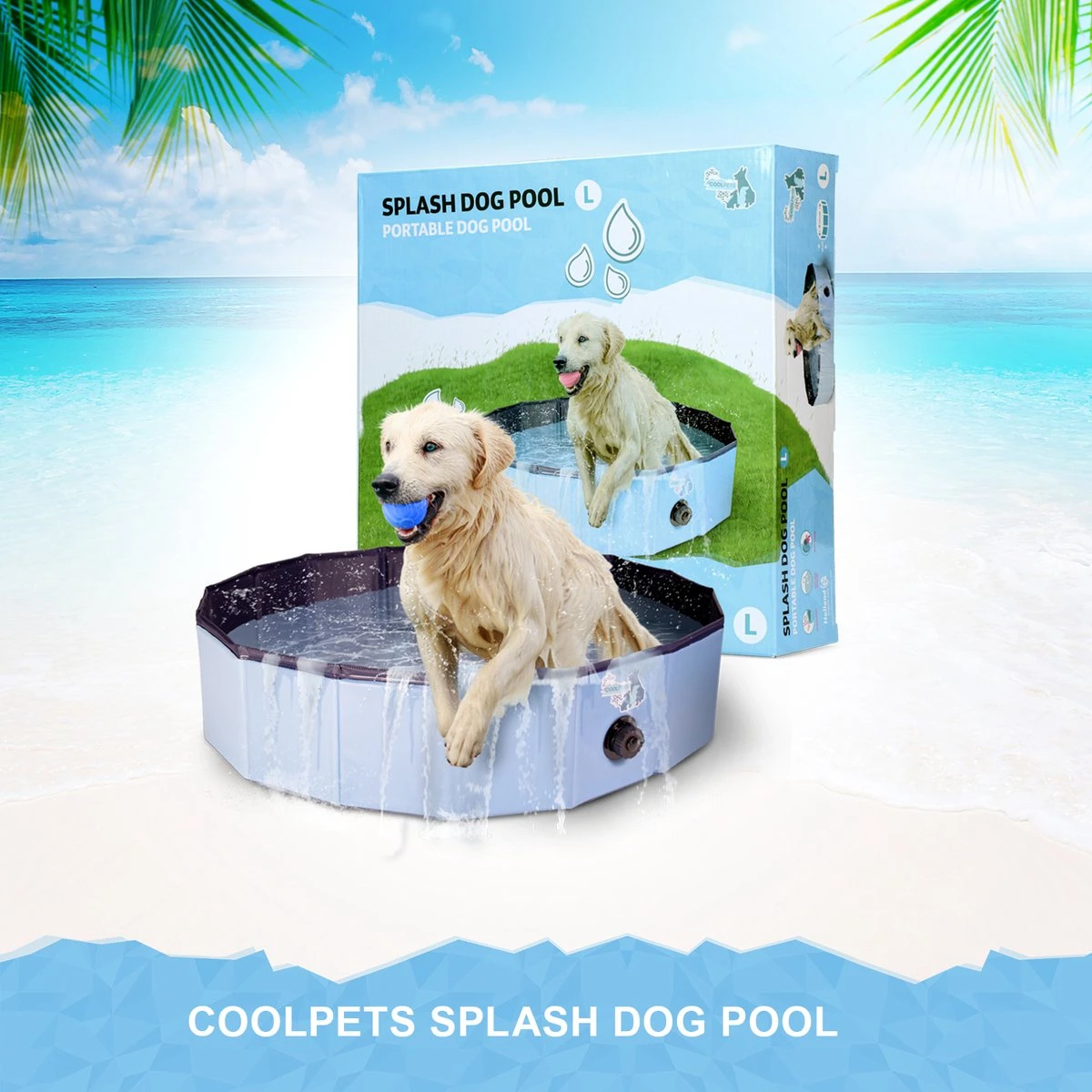 CoolPets Zwembad – Hondenzwembad – Verkoeling Hond – Zwembad Voor Honden – Zwembad Met Lange Levensduur – Anti Slip – UV Bestendig – Makkelijk Op Te Zetten -Opvouwbaar Zwembad Hond – Maat L – ø 120 X 30 Cm 3 CoolPets Zwembad – Hondenzwembad – Verkoeling Hond – Zwembad Voor Honden – Zwembad Met Lange Levensduur – Anti Slip – UV Bestendig – Makkelijk Op Te Zetten -Opvouwbaar Zwembad Hond – Maat L – ø 120 X 30 Cm