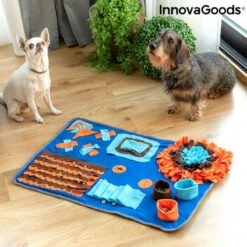 Innovagoods Roos&Dore Hondenspeelmat – Honden Snufflekleed – Ontwikkelt Zintuigen – 75×50 Cm
