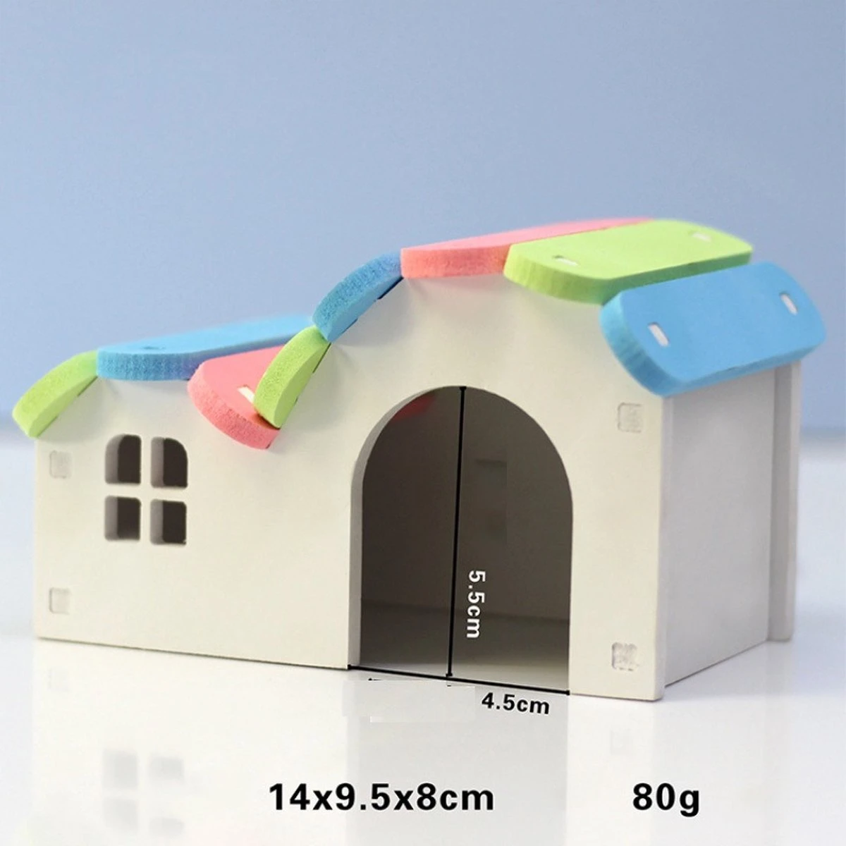 Kleine Huisdier Huis Kleine Slaap Nest Hamster Cavia Leuke Regenboog Huisje Hout Plastic Assemblage Muis Rat Accessoire 3 Kleine Huisdier Huis Kleine Slaap Nest Hamster Cavia Leuke Regenboog Huisje Hout Plastic Assemblage Muis Rat Accessoire