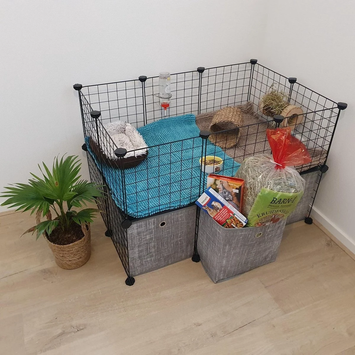 Huisdierenkooi Met Opbergdozen – Knaagdieren Ren – Cavia Kooi- Konijnen Kooi – Konijnenren – Knaagdierenkooi Voor Binnen En Buiten – Cavia Ren – Modulair Kooi 3 Huisdierenkooi Met Opbergdozen – Knaagdieren Ren – Cavia Kooi- Konijnen Kooi – Konijnenren – Knaagdierenkooi Voor Binnen En Buiten – Cavia Ren – Modulair Kooi