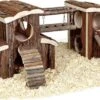 Knaagdierhuisje Speeltuin Adventure – 45,5 X 17 X 2 Cm – Hout – 45.5 X 17 X 20 Cm -Huisdierbenodigdheden Winkel 1200x598 1