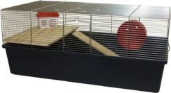 Hamster Kooi -chroom/donker Blauw