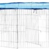 Tectake Kooi Voor Vrije Uitloop Met Veiligheidsnet Ø 145cm Blauw – 402393 -Huisdierbenodigdheden Winkel 1200x697 1