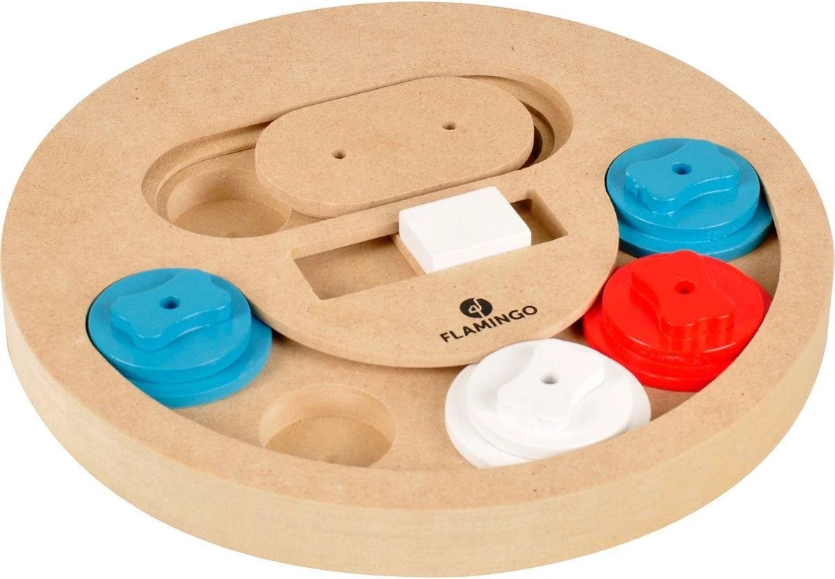 Flamingo – Hondenspeelgoed Bonte Blokken – Beige – 23 X 23 X 5 Cm 3 Flamingo – Hondenspeelgoed Bonte Blokken – Beige – 23 X 23 X 5 Cm