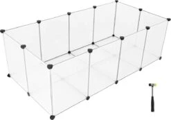 Modulaire Kooi Voor Knaagdier, Cavia, Dwerg Konijn – Transparante Ren – Ren Voor Kleine Huisdieren