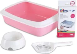 Savic Kattenbakset Iriz 42 X 31 Cm Roze 15-delig