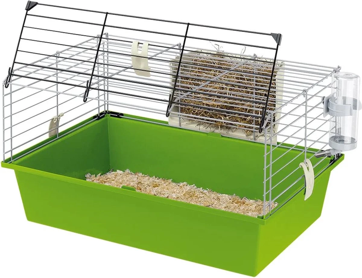Ferplast Ferplast Cavia-kooi CAVIE 60, Veiligheidssluiting, Meegeleverde Accessoires, Grijs Gelakte Metalen En Plastic Bodem, Cm, S, Groen 3 Ferplast Ferplast Cavia-kooi CAVIE 60, Veiligheidssluiting, Meegeleverde Accessoires, Grijs Gelakte Metalen En Plastic Bodem, Cm, S, Groen