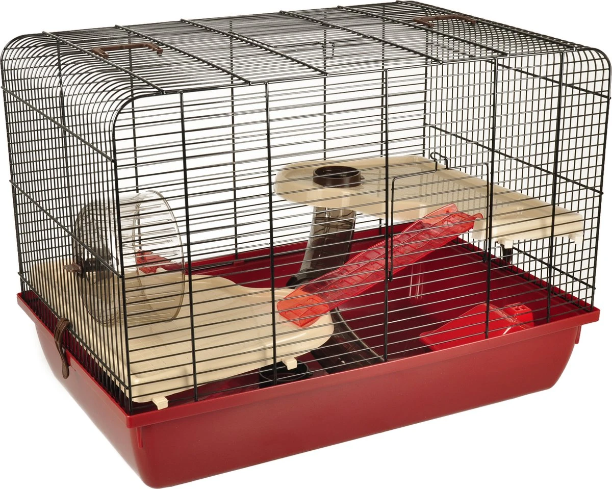 MaxxPet Hamsterkooi – Cavia Kooi – Rattenkooi – Knaagdieren – Groot – 58x38x42,5 Cm – Rood 3 MaxxPet Hamsterkooi – Cavia Kooi – Rattenkooi – Knaagdieren – Groot – 58x38x42,5 Cm – Rood