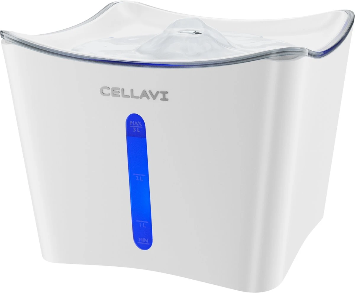 Cellavi XL Drinkfontein Kat En Hond Met 3 In 1 Waterfilter – Kattenfontein 3L – Kamerfontein – Waterdispenser – Waterfontein Kat – Super Stil 3 Cellavi XL Drinkfontein Kat En Hond Met 3 In 1 Waterfilter – Kattenfontein 3L – Kamerfontein – Waterdispenser – Waterfontein Kat – Super Stil