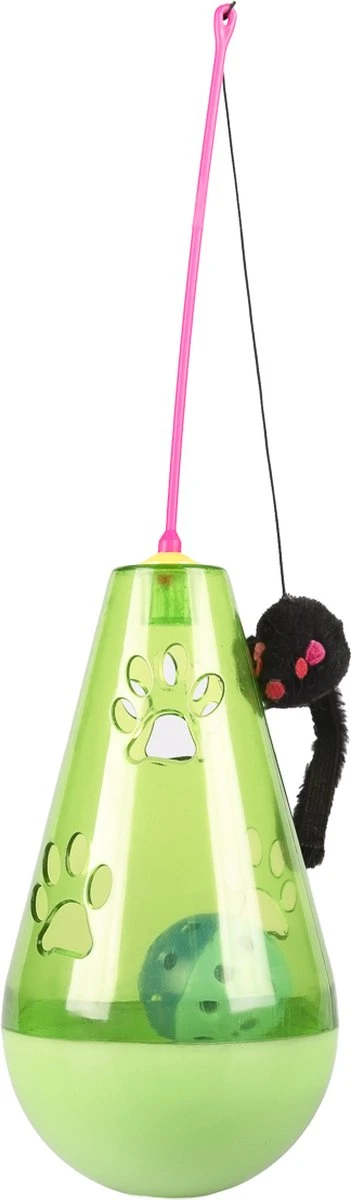 Relaxdays Kattenspeelgoed Interactief – Kattenspeeltje Hengel – Speelbal – Katten Speeltje Groen 3 Relaxdays Kattenspeelgoed Interactief – Kattenspeeltje Hengel – Speelbal – Katten Speeltje Groen