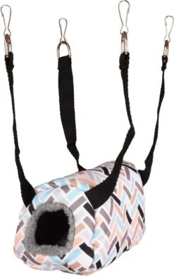 Knaagdierhuisje Clavia Horizontale Hanger – 16 X 11 X 11 Cm – Grijs – 16 X 11 X 11 Cm