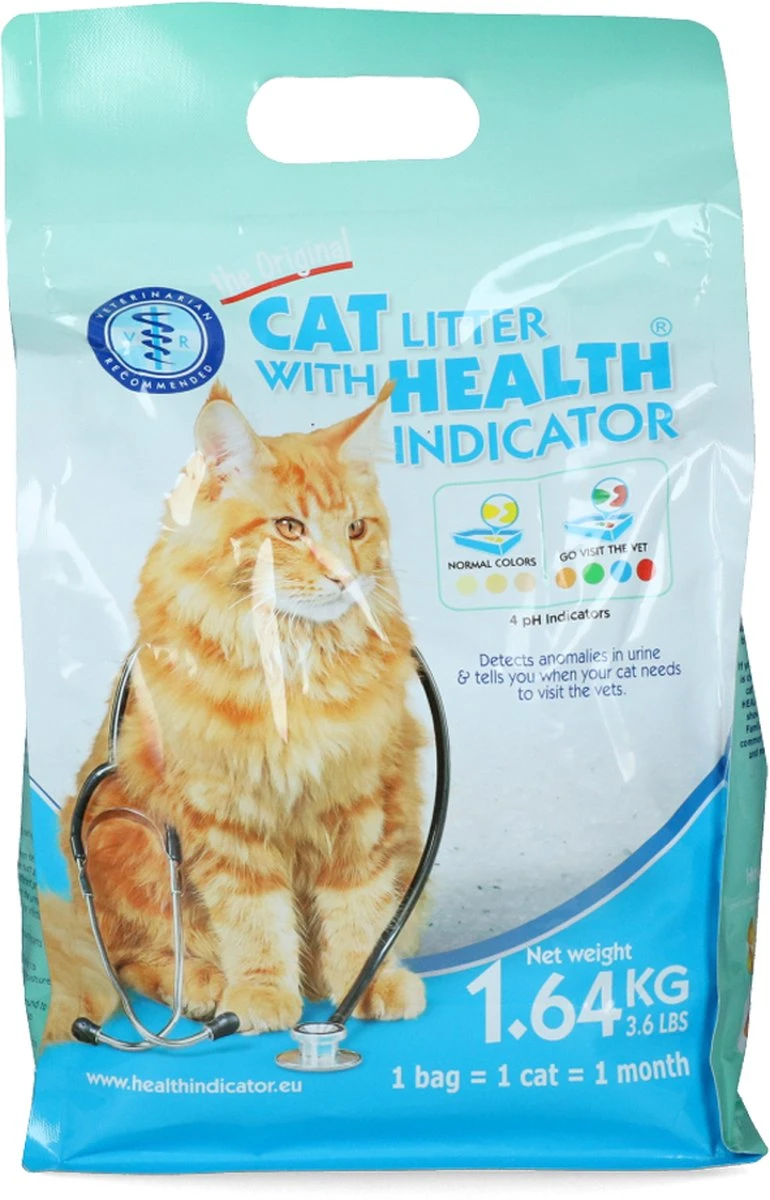 Kattenbak Vulling Met Gezondheidsindicator – Identificeert Of Jouw Kat Ziek Is – Sterk Geurbindend – Niet Klonterend – Antibacteriële Werking – Stofvrij – 1,64 Kg 3 Kattenbak Vulling Met Gezondheidsindicator – Identificeert Of Jouw Kat Ziek Is – Sterk Geurbindend – Niet Klonterend – Antibacteriële Werking – Stofvrij – 1,64 Kg
