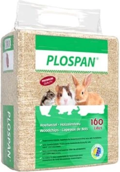 Plospan Classic Houtvezel, Pallet A 24 Stuks, Gewicht Ca.10kg, Strooivolume Ca.160 Liter.