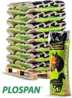 Plospan Paardenbox Houtkorrels (naaldhout) 56 Stuks A 14kg.