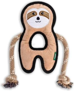 Beco Pluche Luiaard – Hondenknuffel Met Pieper – Geschikt Voor Middelgrote Honden – Medium