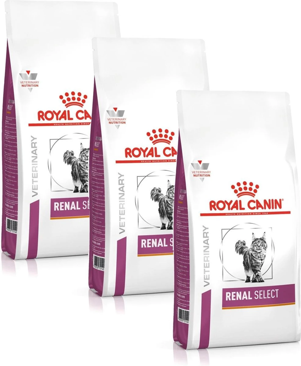 Royal Canin Veterinary Diet Renal Select Feline – Kattenvoer – 3 X 4 Kg 3 Royal Canin Veterinary Diet Renal Select Feline – Kattenvoer – 3 X 4 Kg
